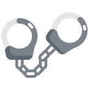 external handcuff-law-and-justice-konkapp-flat-konkapp icon