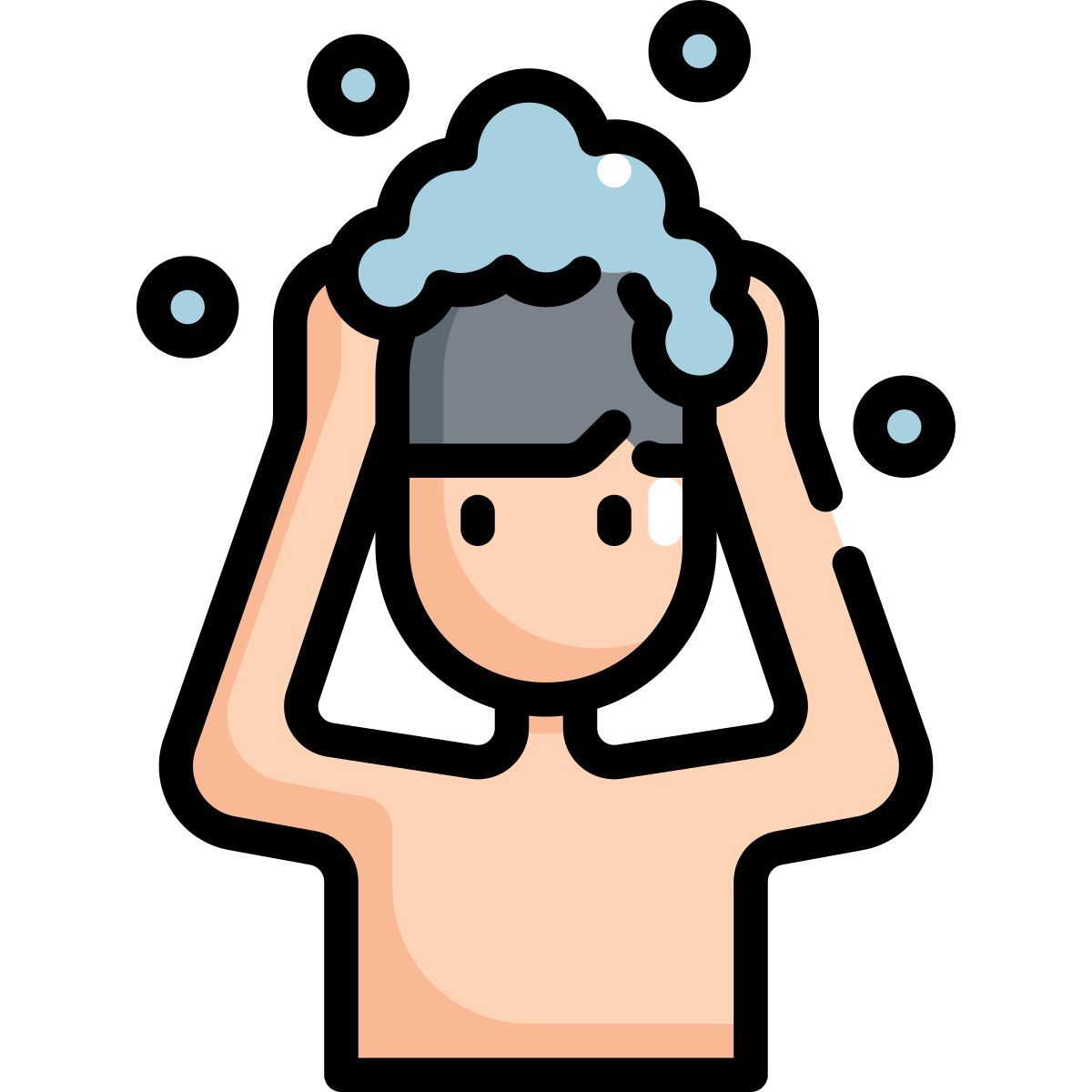 hair washing icon