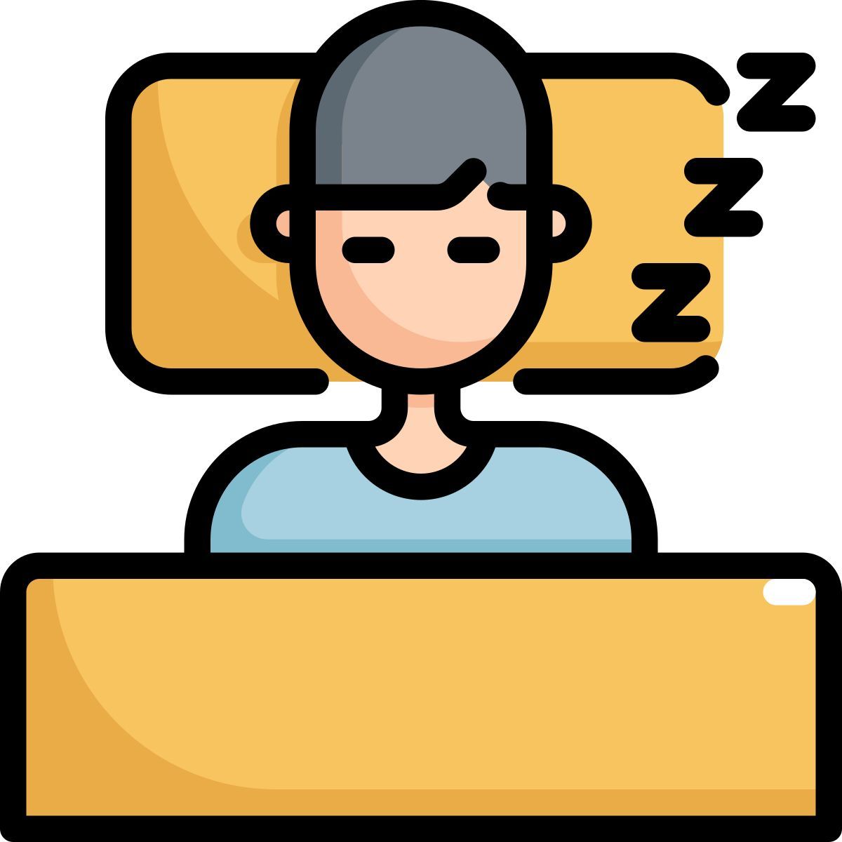 human sleeping icon