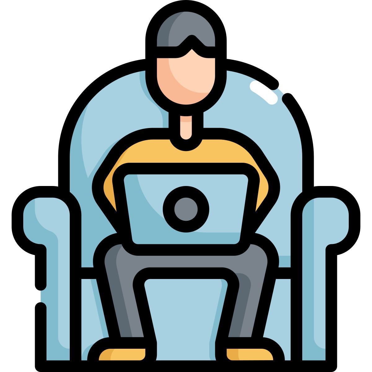 working at home icon