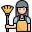 external broom-stay-at-home-konkapp-outline-color-konkapp icon