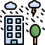 external building-natural-disaster-konkapp-outline-color-konkapp icon