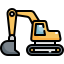 external excavator-construction-konkapp-outline-color-konkapp icon