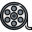 external film-roll-cinema-konkapp-outline-color-konkapp icon