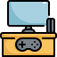 external joystick-stay-at-home-konkapp-outline-color-konkapp icon