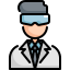 external scientist-profession-avatar-konkapp-outline-color-konkapp icon