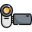 external video-camera-electronic-devices-konkapp-outline-color-konkapp icon