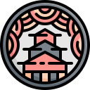 external castle-japan-konkapp-outline-color-konkapp icon