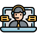 external conference-work-from-home-konkapp-outline-color-konkapp icon