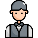 external waiter-profession-avatar-konkapp-outline-color-konkapp icon