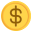 external dollar-sign-currency-kosonicon-flat-kosonicon icon