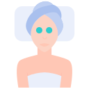 external face-massage-stay-at-home-for-quarantine-kosonicon-flat-kosonicon icon