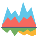 external graph-diagram-and-graph-kosonicon-flat-kosonicon-2 icon