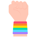 external power-up-lgbtq-kosonicon-flat-kosonicon icon