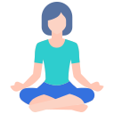 external yoga-pose-stay-at-home-for-quarantine-kosonicon-flat-kosonicon icon