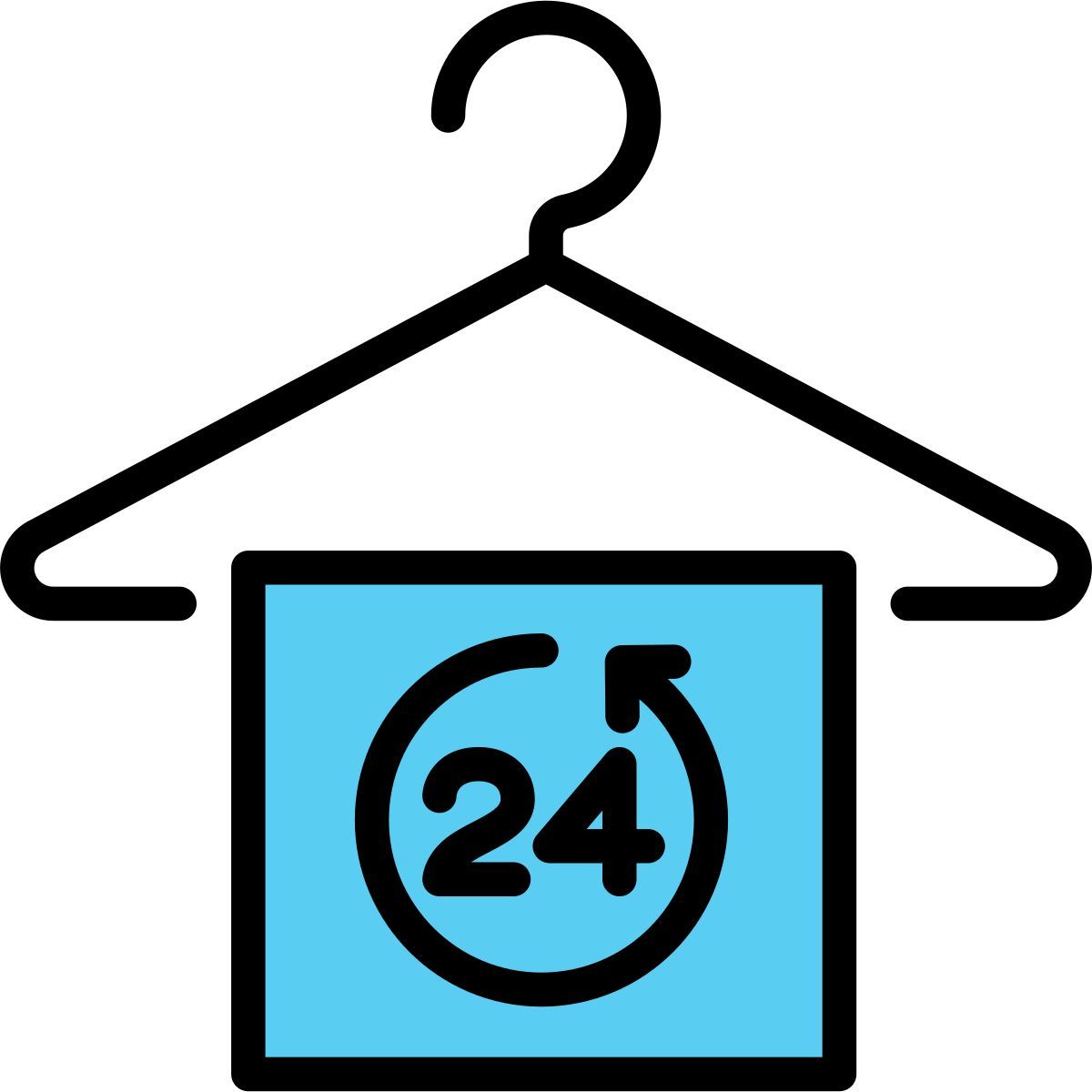 24 hours delivery icon