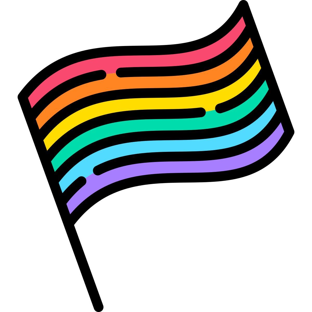 rainbow flag icon