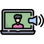 external audio-video-conference-kosonicon-lineal-color-kosonicon icon