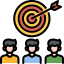 external goal-business-teamwork-kosonicon-lineal-color-kosonicon icon