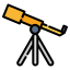 external telescope-hobbies-kosonicon-lineal-color-kosonicon icon