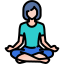 external yoga-pose-stay-at-home-for-quarantine-kosonicon-lineal-color-kosonicon icon