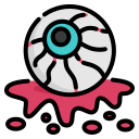 external eyeball-halloween-kosonicon-lineal-color-kosonicon icon