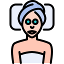 external face-massage-stay-at-home-for-quarantine-kosonicon-lineal-color-kosonicon icon