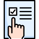 external check-list-vote-kosonicon-outline-color-kosonicon icon