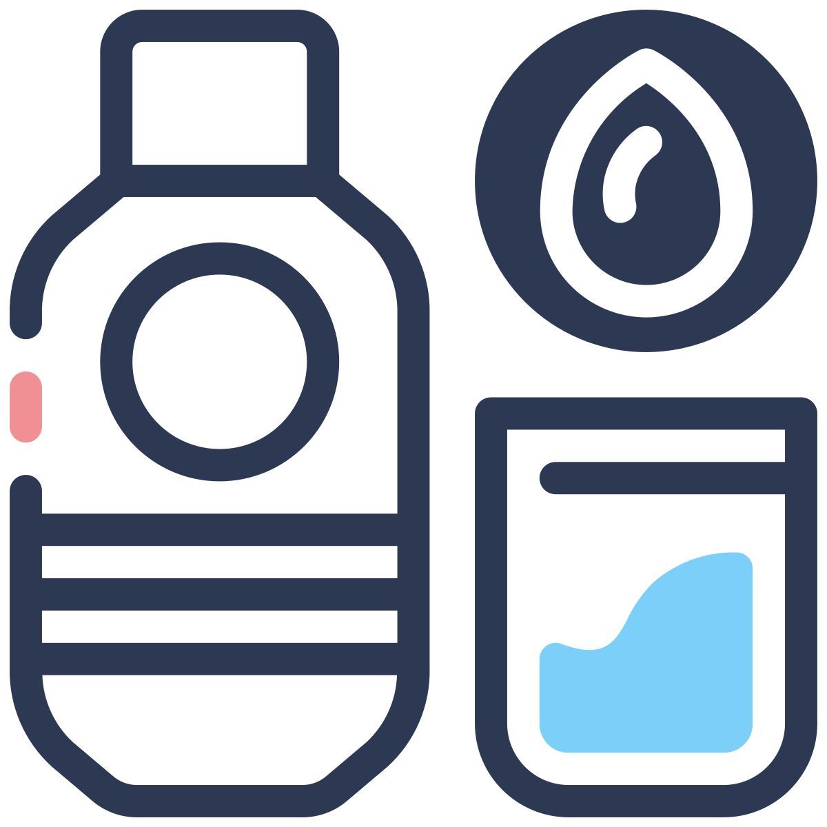 cafetaria bottle of water icon