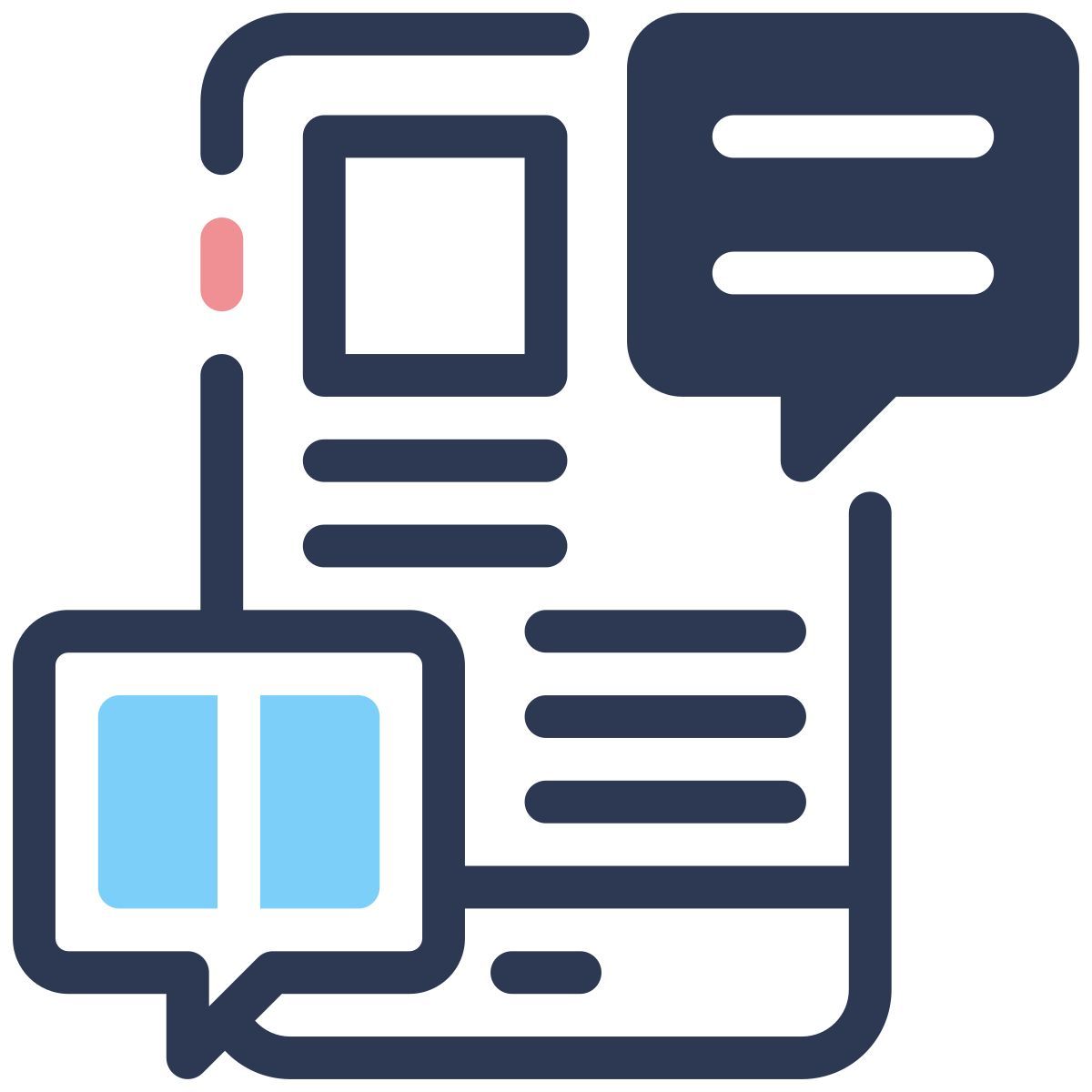 customer service bubble chat icon