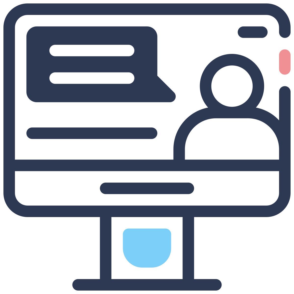 customer service computer icon