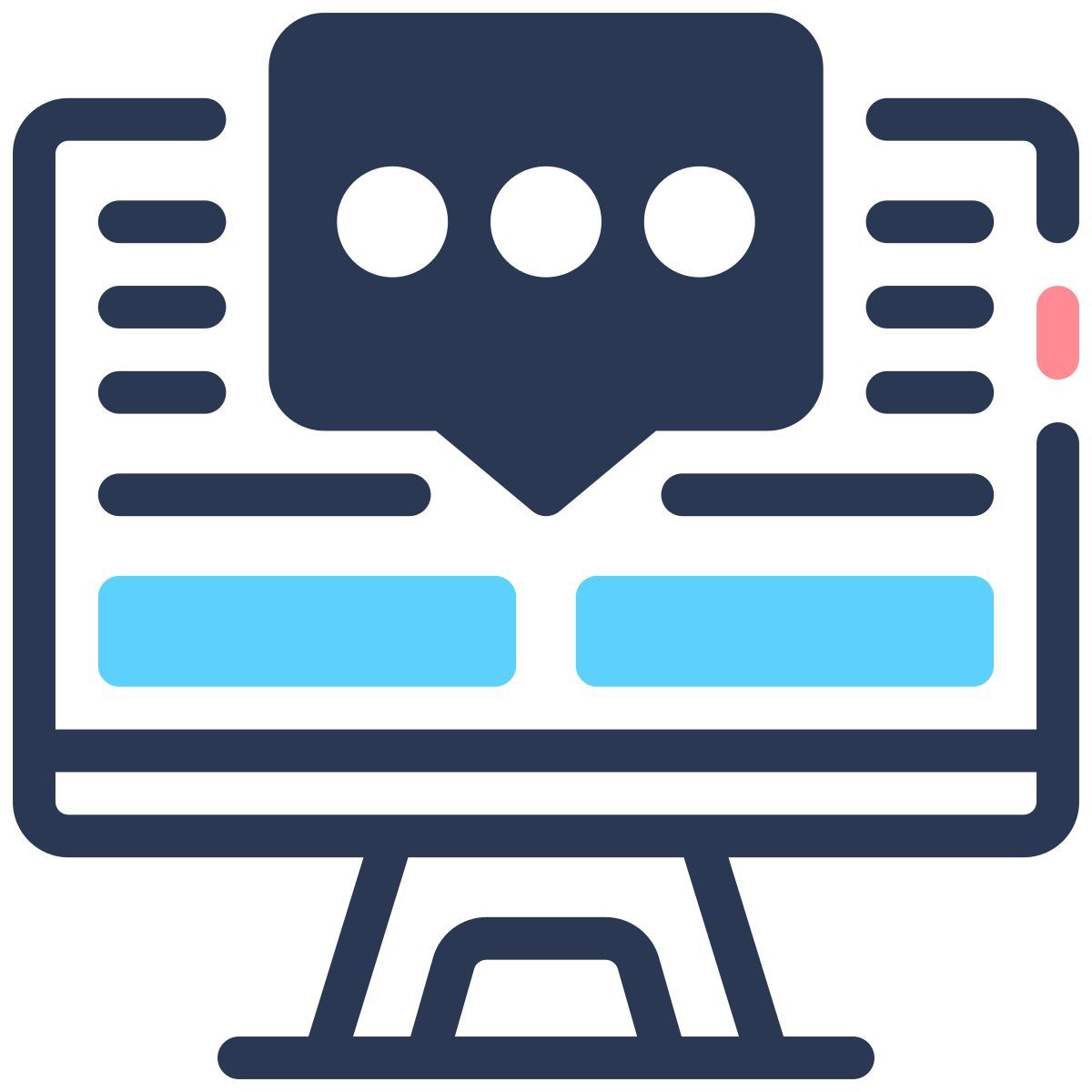 distant communication computer icon