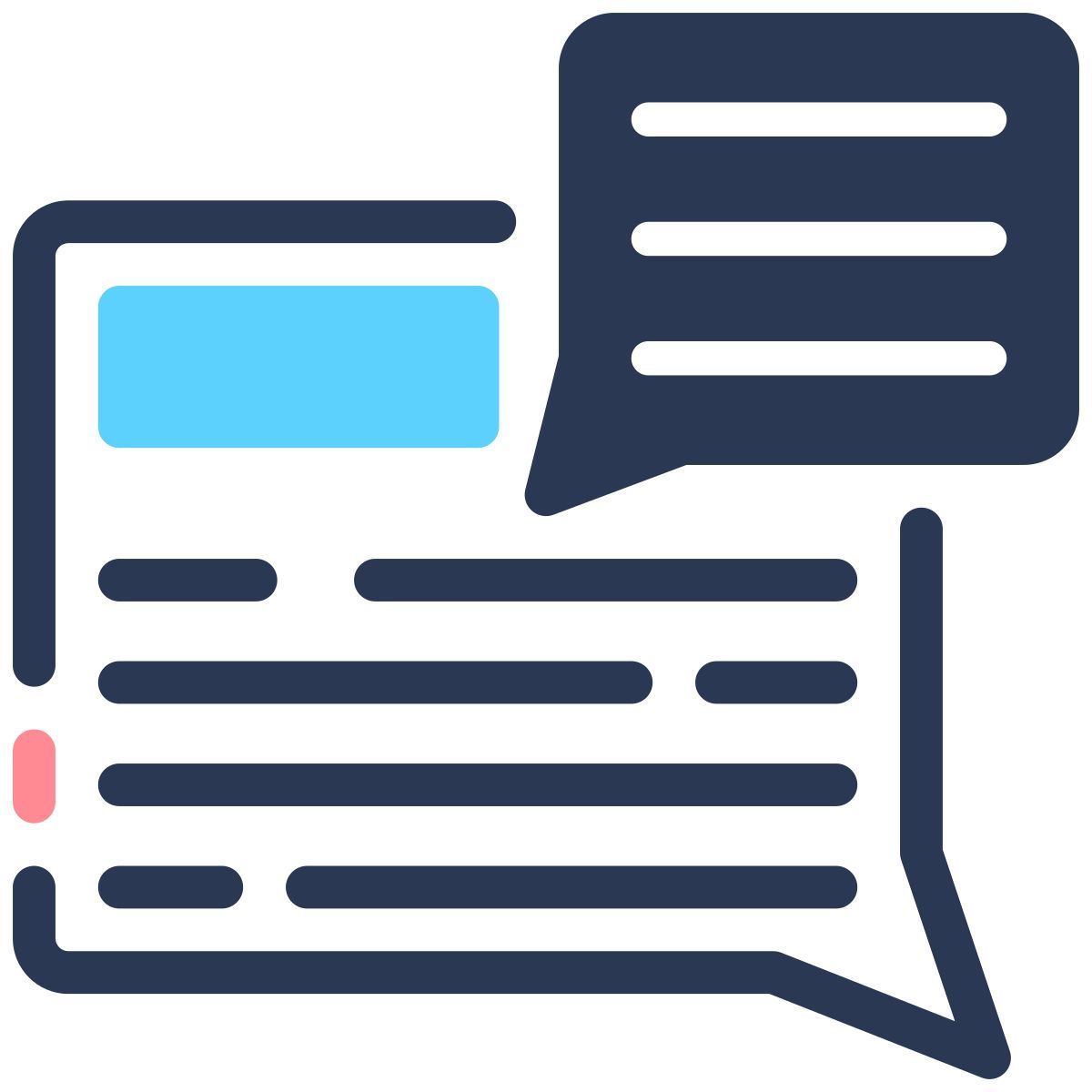 distant communication discussion icon