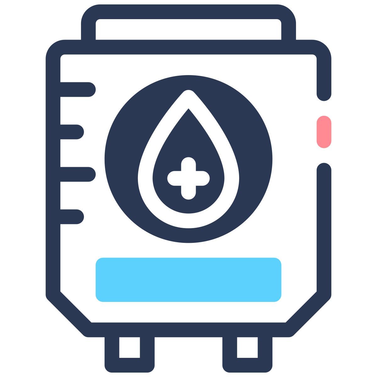 donate your blood blood bag icon