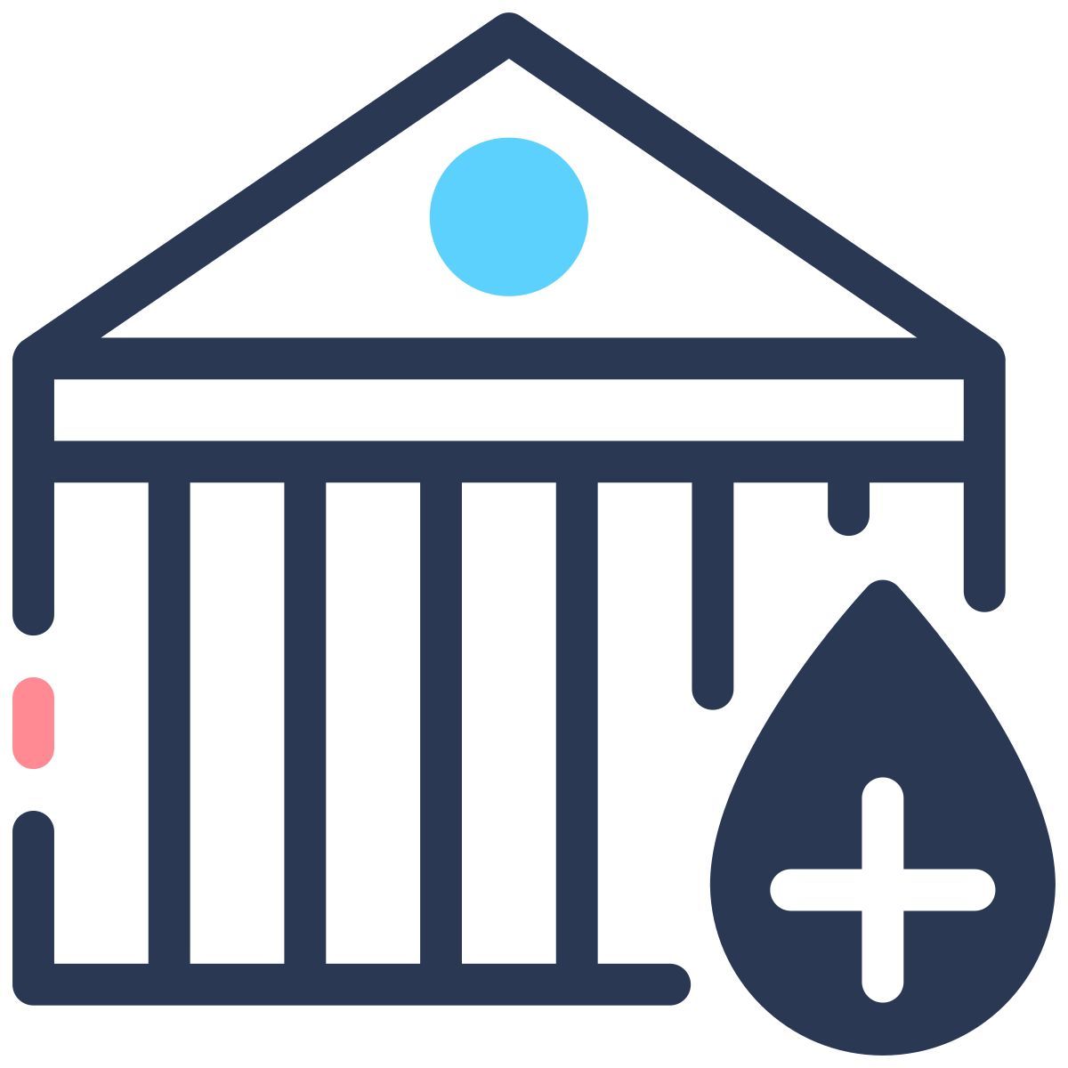 donate your blood blood bank icon