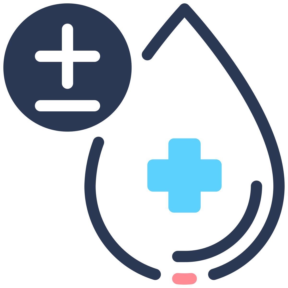 donate your blood blood type icon