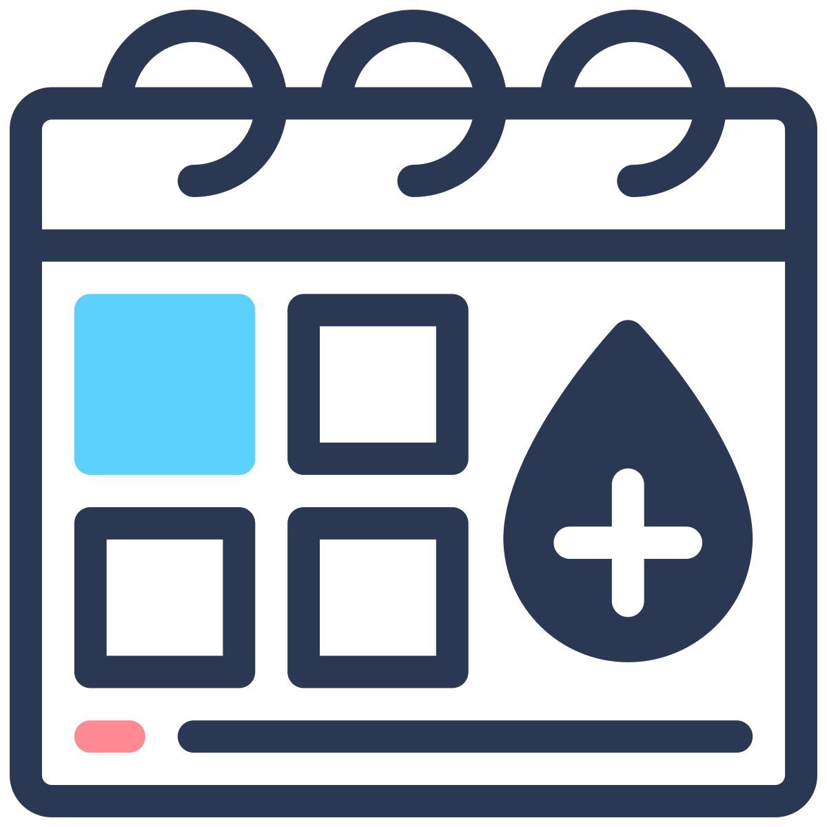 donate your blood date icon