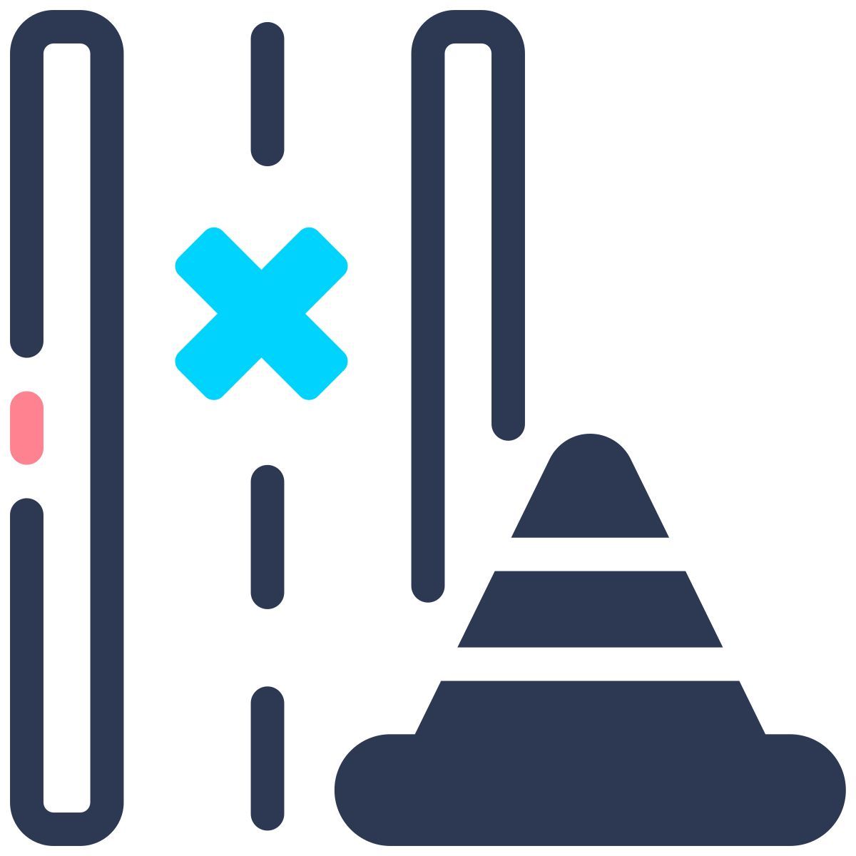 engineer toolbox cone icon