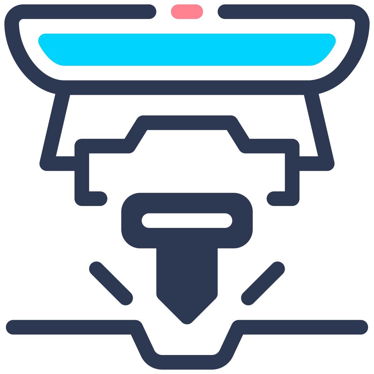 engineer toolbox drilling machine icon