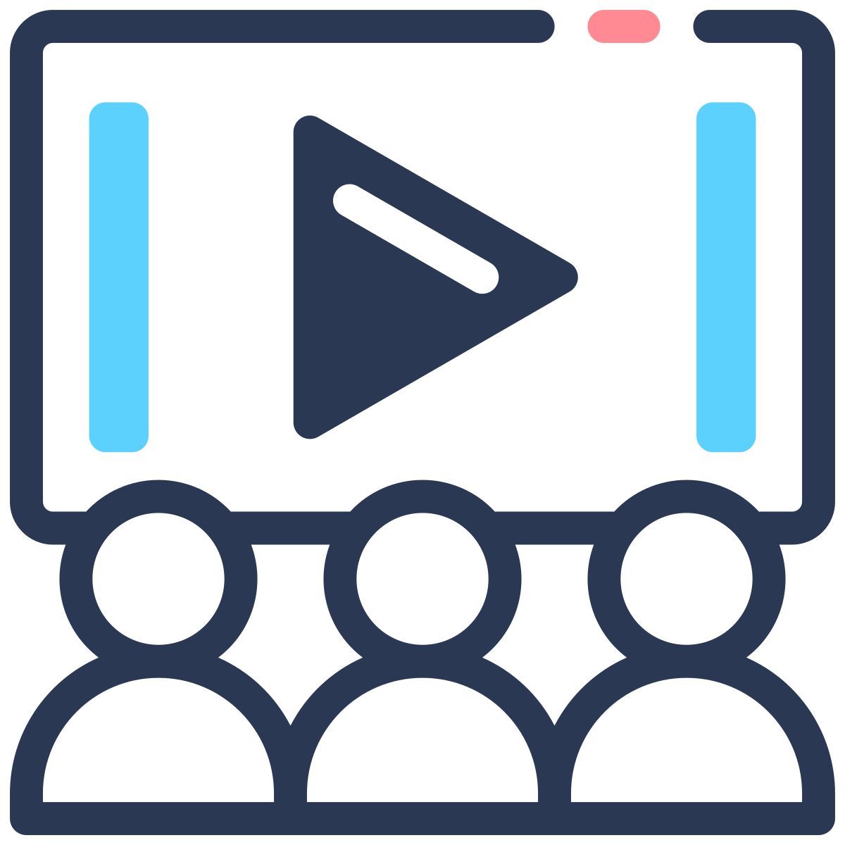 film festival audience icon