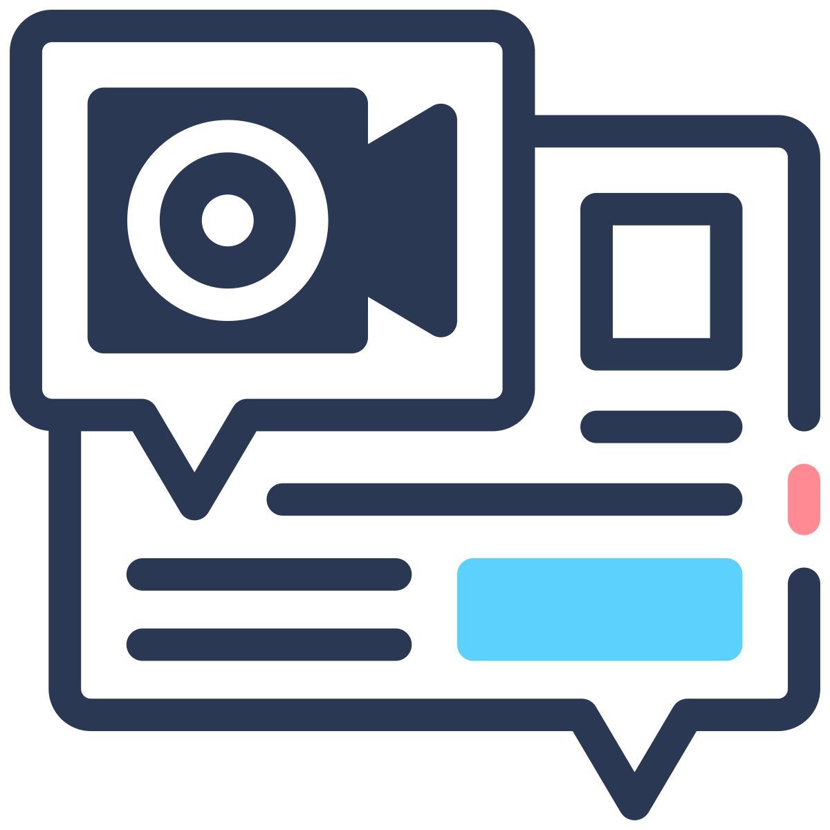 film festival discussion icon