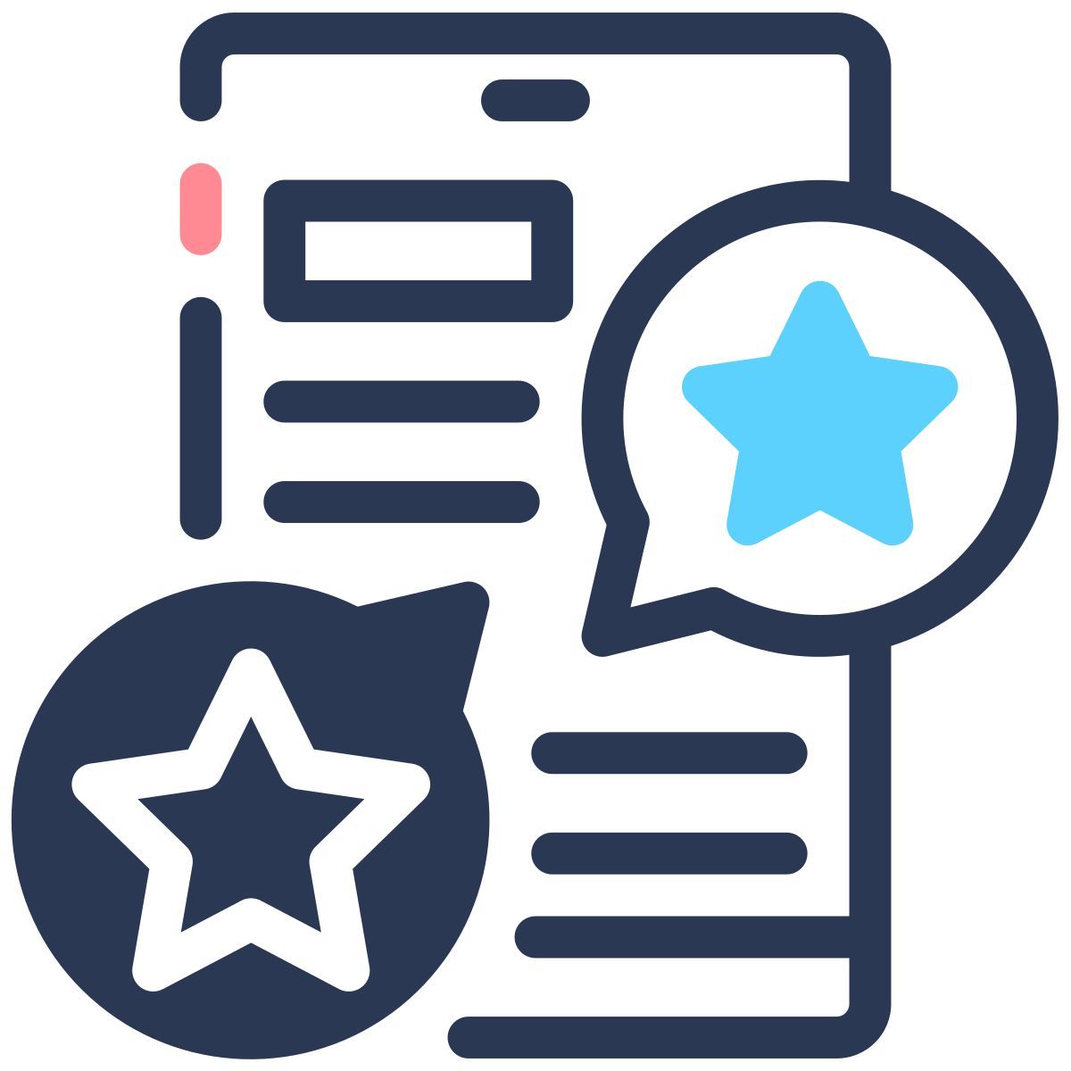 happy customer app rating icon