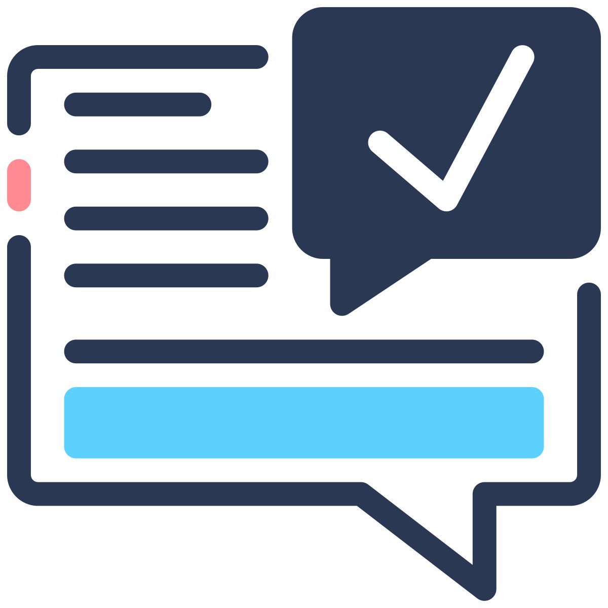 happy customer comment icon