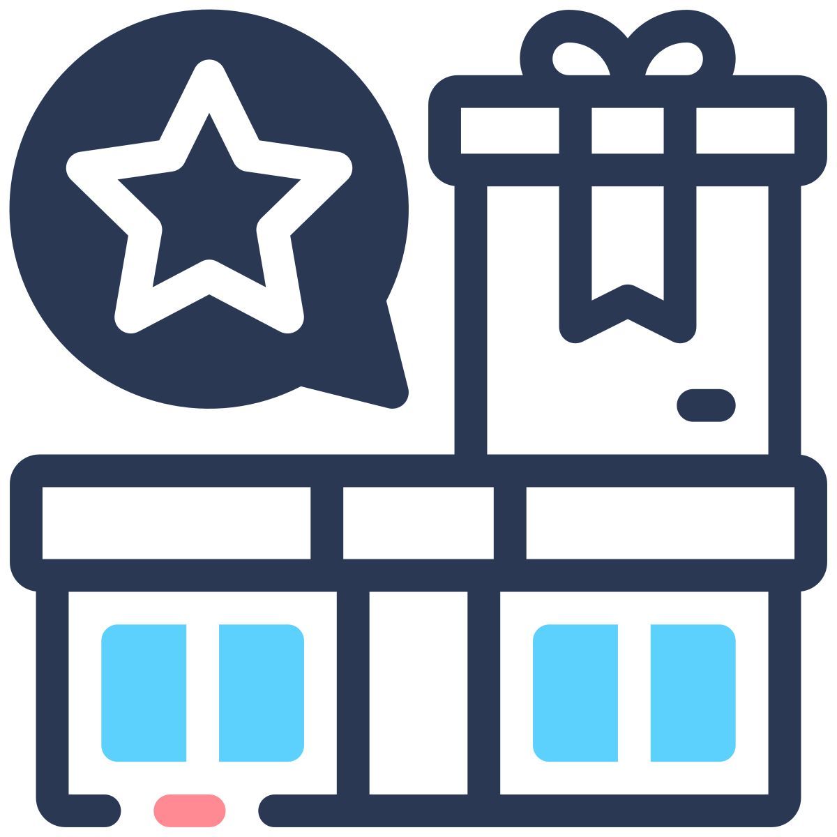 happy customer gift icon