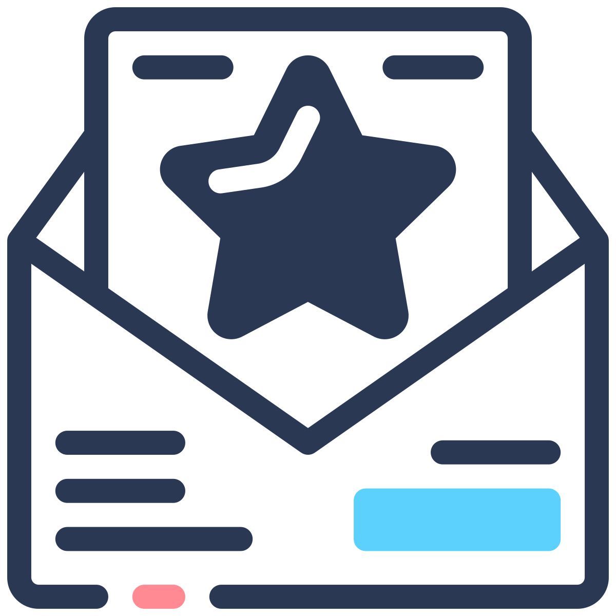 E-mail de cliente satisfeito icon