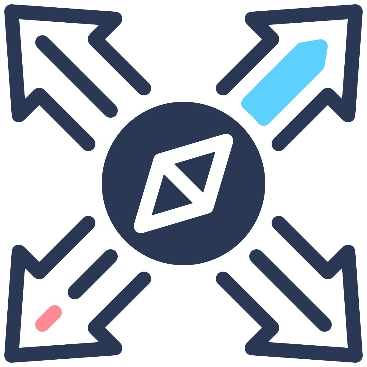 mentoring activities direction icon