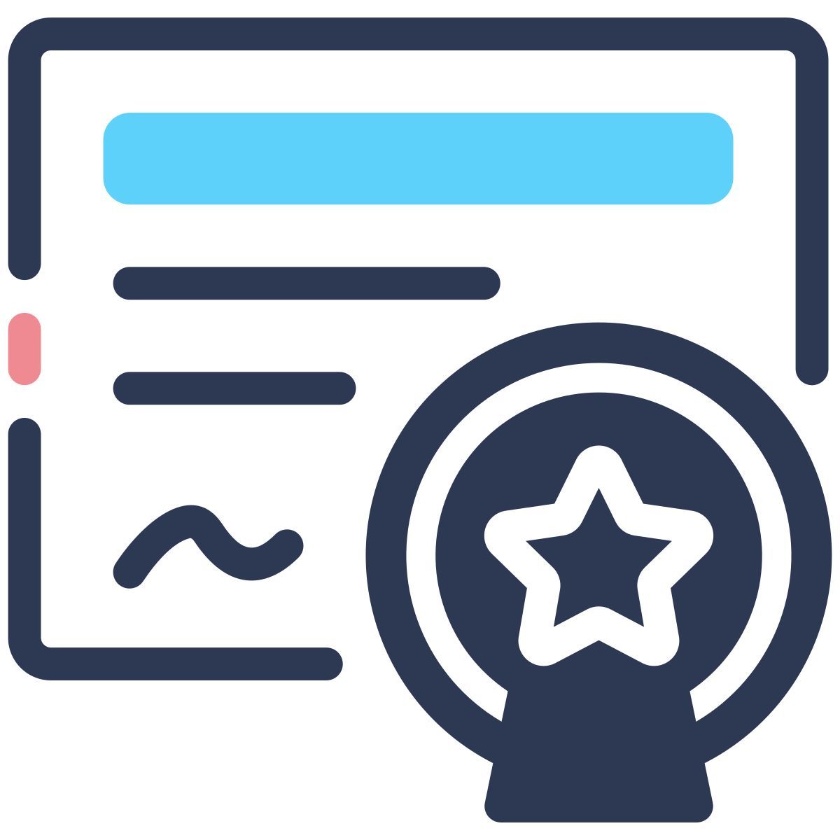 mentoring program certificate icon