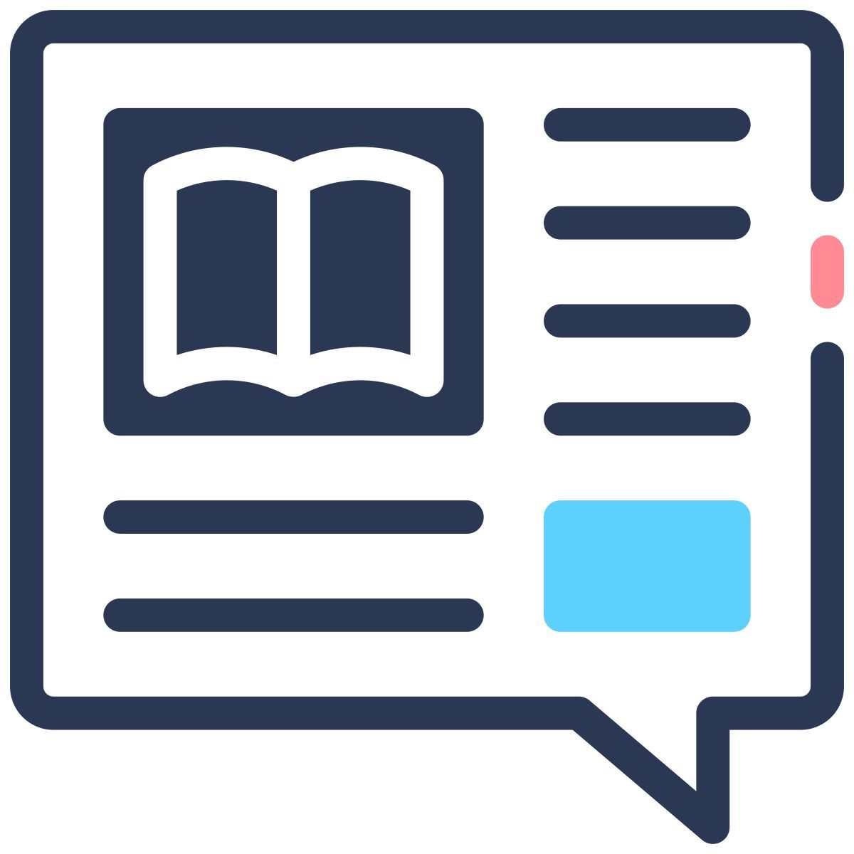 book discussion icon