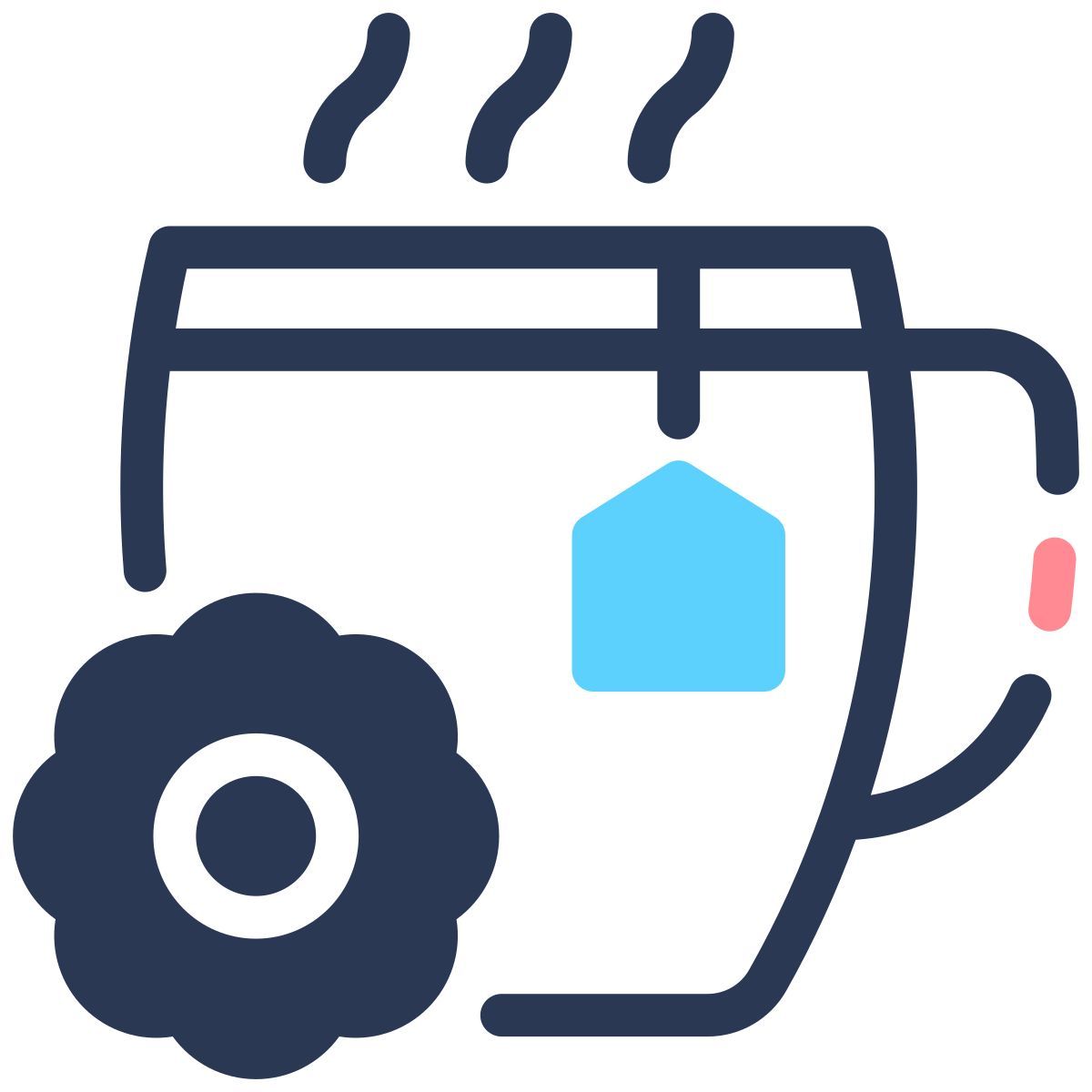 flower tea icon