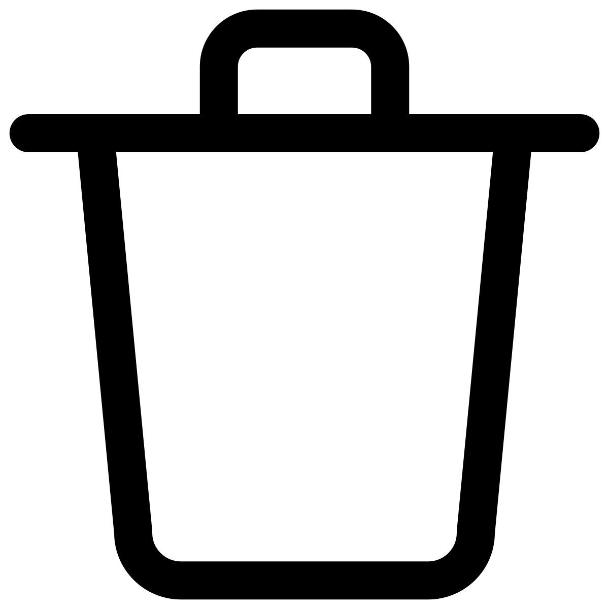 trash bin icon